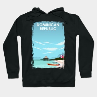 Dominican Republic Travel Poster Hoodie